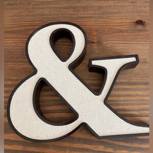 Ampersand Sign “&” Wall Decor, collage wall art, And Sign Wall Decor